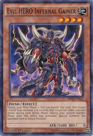 Evil HERO Infernal Gainer (Shatterfoil) — Battle Pack 3: Monster League
