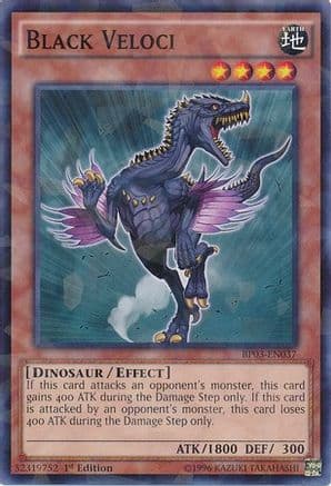 Black Veloci (Shatterfoil) — Battle Pack 3: Monster League Yu-Gi-Oh! card by KAZUKI TAKAHASHI