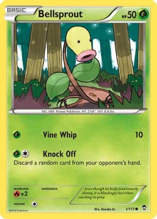 Bellsprout — XY - Furious Fists Pokémon TCG card by Sekio
