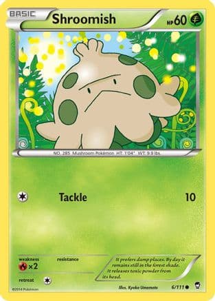 Shroomish — XY - Furious Fists Pokémon TCG card by Yoriyuki Ikegami