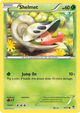 Shelmet — XY - Furious Fists Pokémon TCG card by Saboteri