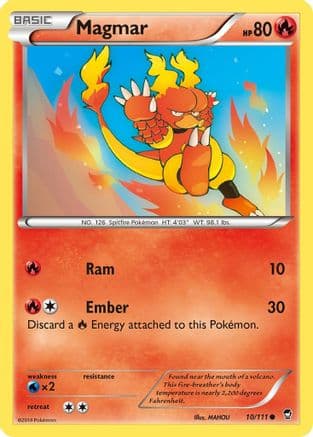 Magmar — XY - Furious Fists Pokémon TCG card by Satoshi Shirai