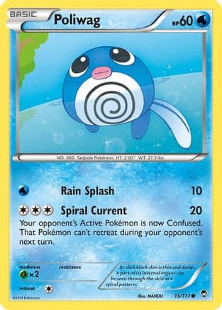 Poliwag — XY - Furious Fists Pokémon TCG card by MAHOU