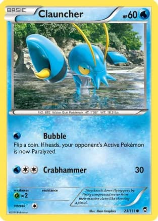 Clauncher — XY - Furious Fists Pokémon TCG card by 5ban Graphics