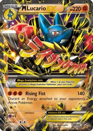 M Lucario EX — Pokémon TCG card