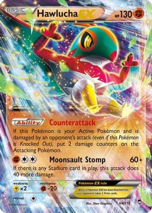 Hawlucha EX — XY - Furious Fists Pokémon TCG card by Sbon Graphics