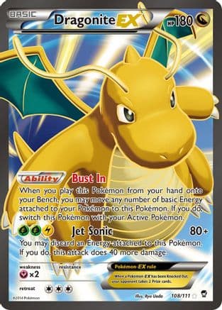 Dragonite EX (108 Full Art) — Pokémon TCG card