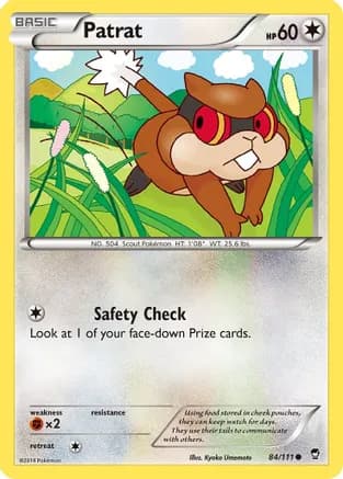 Patrat — XY - Furious Fists Pokémon TCG card by Kyoko Umemoto