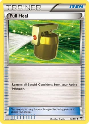Full Heal — XY - Furious Fists Pokémon TCG card by 5ban Graphics