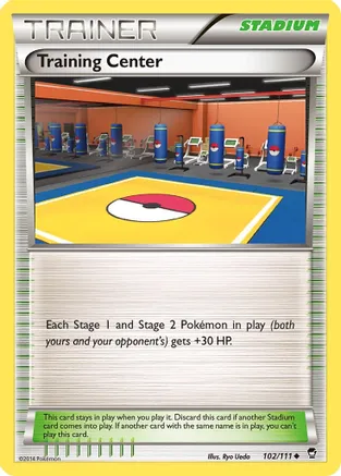 Training Center — XY - Furious Fists Pokémon TCG card by Ryo Ueda