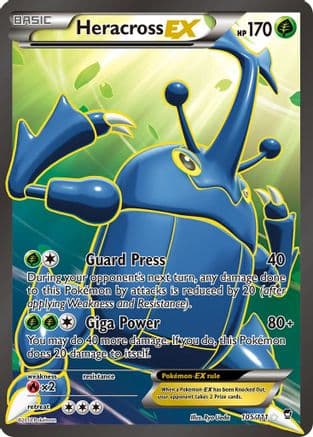 Heracross EX (105 Full Art) — Pokémon TCG card