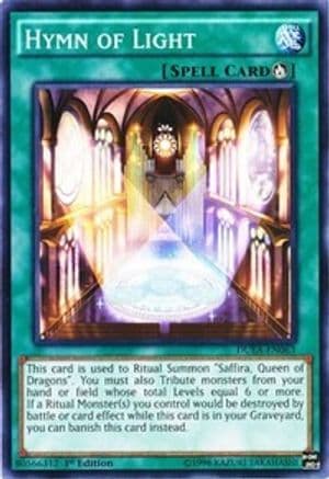 Hymn of Light — Duelist Alliance Yu-Gi-Oh! card by KAZUKI TAKAHASHI