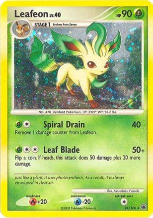 Leafeon - 24/100 (DP Majestic Dawn) — Deck Exclusives Pokémon TCG card by Rin Matsuoka Fukuda