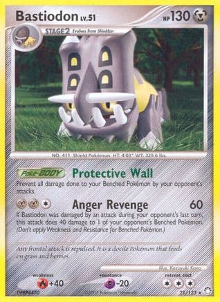 Bastiodon — Mysterious Treasures Pokémon TCG card by Kazuyuki Kano