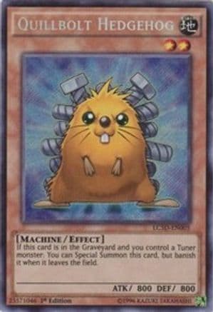 Quillbolt Hedgehog — Legendary Collection 5D's Yu-Gi-Oh! card by KAZUKI TAKAHASHI