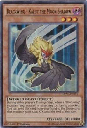 Blackwing - Kalut the Moon Shadow — Legendary Collection 5D's Yu-Gi-Oh! card by KAZUKI TAKAHASHI