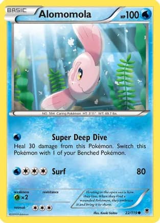 Alomomola — XY - Phantom Forces Pokémon TCG card by Kouki Saitou