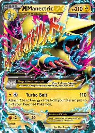 M Manectric EX — XY - Phantom Forces Pokémon TCG card by Sbon Graphics