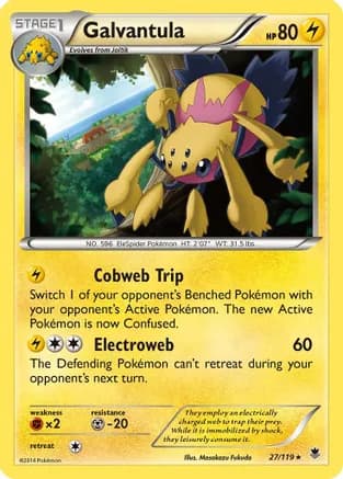 Galvantula — XY - Phantom Forces Pokémon TCG card by Masakazu Fukuda