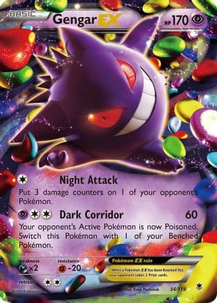 Gengar EX — Pokémon TCG card