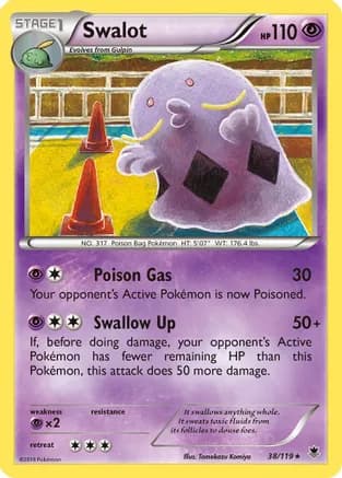 Swalot — XY - Phantom Forces Pokémon TCG card by Tomokazu Komiya
