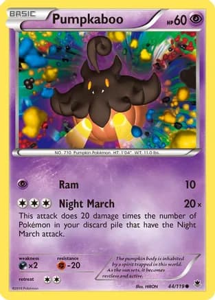 Pumpkaboo — XY - Phantom Forces Pokémon TCG card by Miki Tanaka
