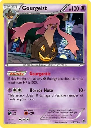 Gourgeist — XY - Phantom Forces Pokémon TCG card by kirisAki