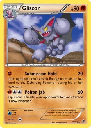 Gliscor — XY - Phantom Forces Pokémon TCG card by Naoyo Kimura