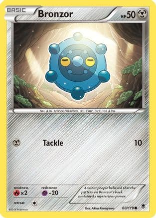 Bronzor — XY - Phantom Forces Pokémon TCG card by Hajime Kusajima