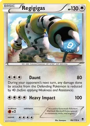 Regigigas — XY - Phantom Forces Pokémon TCG card by kawayoo