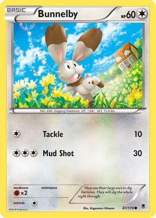 Bunnelby — XY - Phantom Forces Pokémon TCG card by kirisAki