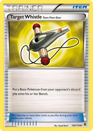 Target Whistle — XY - Phantom Forces Pokémon TCG card by Toyste Beach