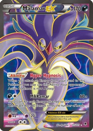 Malamar EX (115 Full Art) — XY - Phantom Forces Pokémon TCG card by Ryo Ueda