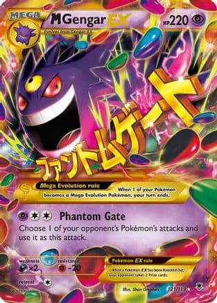M Gengar EX (121 Secret Rare) — XY - Phantom Forces