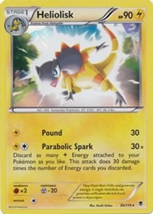 Heliolisk - 30/119 (XY Phantom Forces) — Deck Exclusives
