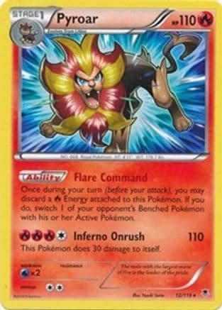 Pyroar - 12/119 (XY Phantom Forces) — Deck Exclusives Pokémon TCG card by Anesaki