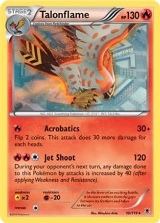 Talonflame - 10/119 (XY Phantom Forces) — Deck Exclusives