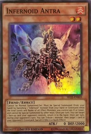 Infernoid Antra (SE) — Secrets of Eternity Yu-Gi-Oh! card by KAZUKI TAKAHASHI