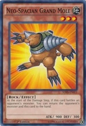 Neo-Spacian Grand Mole — Structure Deck: HERO Strike Yu-Gi-Oh! card by TAKAHASHI