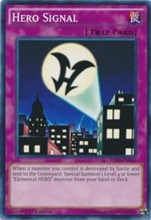 Hero Signal — Structure Deck: HERO Strike Yu-Gi-Oh! card by KAZUKI TAKAHASHI
