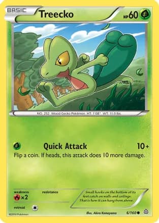 Treecko — XY - Primal Clash Pokémon TCG card by Akira Komayama