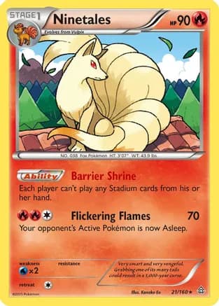 Ninetales — XY - Primal Clash Pokémon TCG card by Kanako Eo