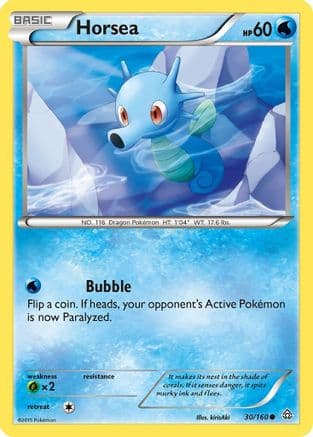 Horsea — XY - Primal Clash Pokémon TCG card by HYOGONOSUKE