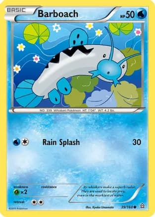 Barboach — XY - Primal Clash Pokémon TCG card by Kyoko Umemoto