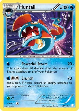 Huntail — XY - Primal Clash Pokémon TCG card by Masakazu Fukuda