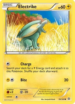 Electrike — XY - Primal Clash Pokémon TCG card by Sumiyoshi Kizuki
