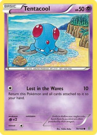 Tentacool — XY - Primal Clash Pokémon TCG card by Yukiko Baba