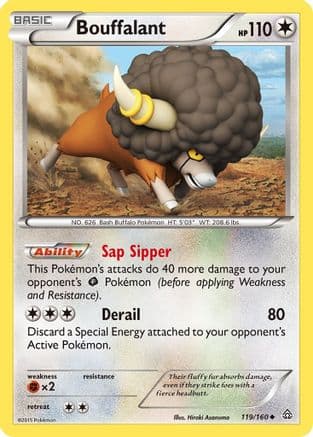 Bouffalant — XY - Primal Clash Pokémon TCG card by Hiroki Asanuma