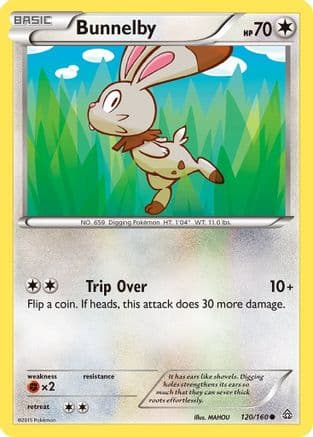 Bunnelby — XY - Primal Clash Pokémon TCG card by MAHOU