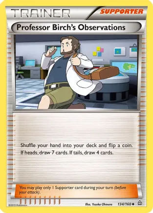 Professor Birch's Observations — XY - Primal Clash Pokémon TCG card by Yusuke Ohmura